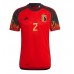 Maillot de foot Belgique Toby Alderweireld #2 Domicile vêtements Monde 2022 Manches Courtes
